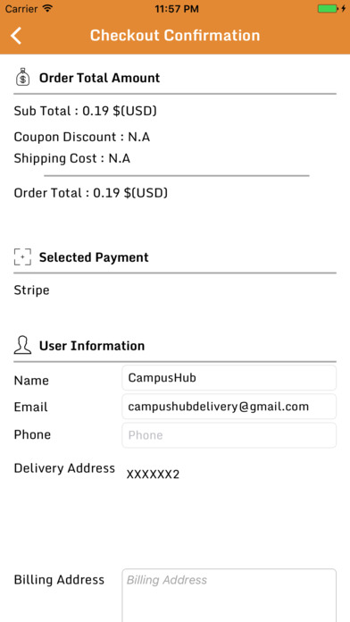 CampusHub Delivery screenshot 3