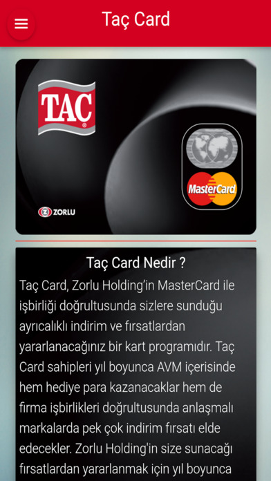 Zorlu Taç Card screenshot 2