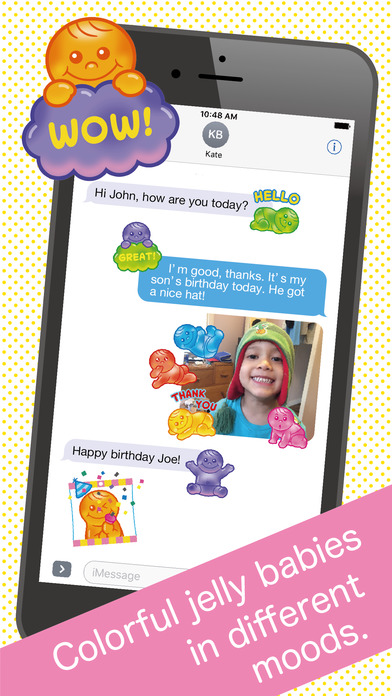 Jelly Baby Boom - animated stickers screenshot 2