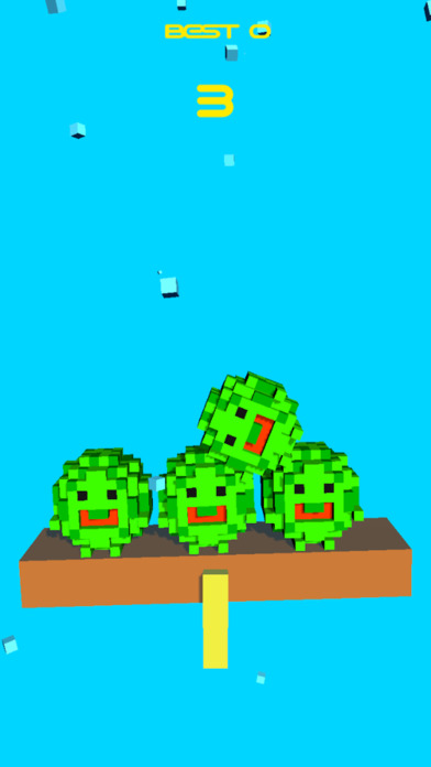 A rolling watermelon on the seesaw screenshot 2