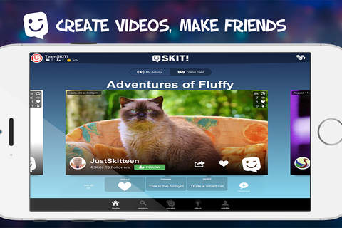 SKIT! - Animated Video Maker and Friend Messenger with Tons of Free Templates, Emoji, Animated Stickers, and GIFs screenshot 2