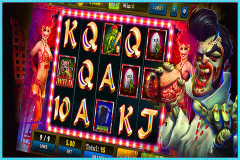 Zombies Mega Slots 777 Games Vegas Casino: Free Games HD ! screenshot 2