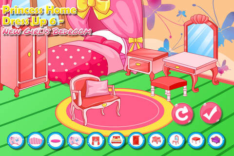 Princess Home Dress Up 6——New Girl's Bedroom screenshot 2