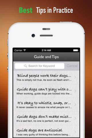 Guide Dogs for The Blind:Tips and Tutorial screenshot 4