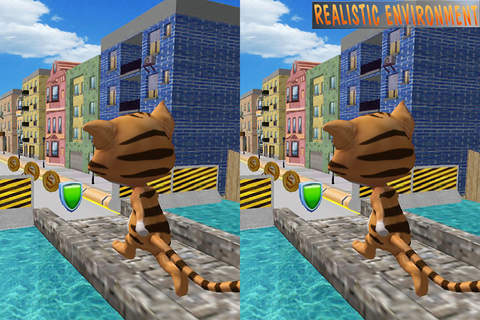VR Dog & Cat Infinite Road Runner Endless Run: Cat & Dog City Run Action Pro screenshot 2