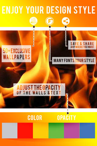 Fonts Maker Fire & Flame : Text & Photo Editor Wallpapers Fashion Free screenshot 2