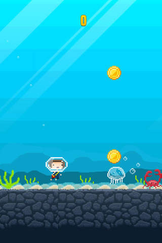 Swim Swim Water Boy - 8bit Pixel Art Game screenshot 3