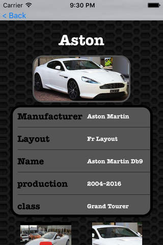 Best Cars - Aston Martin DB9 Photos and Videos | Watch and learn with viual galleries screenshot 2