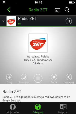 radio.pl - radio and podcast screenshot 4