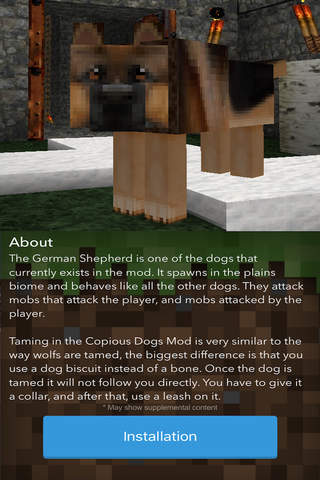 DOG MODS for Minecraft PC Edition - Epic Pocket Wiki & Tools for MCPC Edition screenshot 2