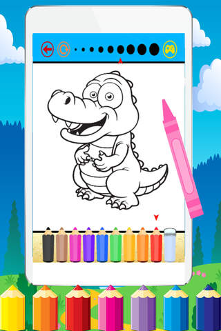 Dragon Dinosaur Coloring Book - All In 1 Dino Draw Paint And Color Pages Games For Kids screenshot 3