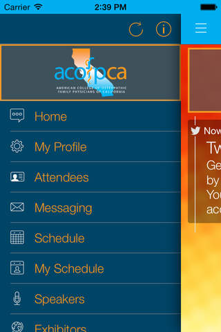 ACOFPCA 40 Event App screenshot 2