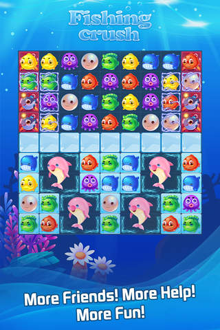 Fishing Crush: funny popular puzzle free games screenshot 3