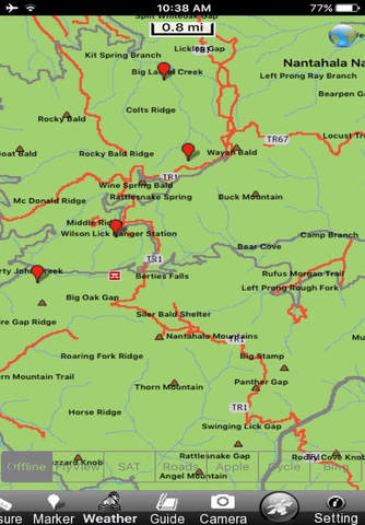 Nantahala National Forest - GPS Map Navigator screenshot 2