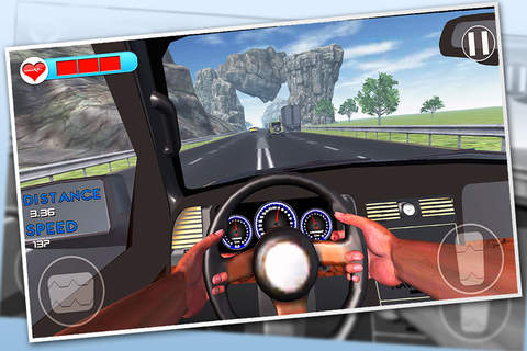 Drive In Car On Highway Free screenshot 4