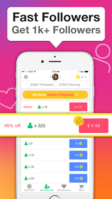 App Shopper: 1k Followers - Get 1000 Followers on ... - 392 x 696 jpeg 78kB