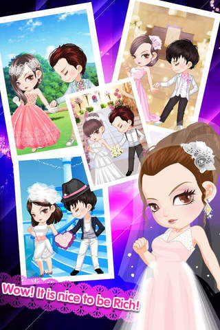 Bride And Groom - Romantic Lovers Dressup Secret, Girl Games screenshot 2