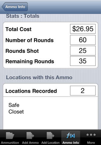 Ammo Inventory,Price per Round screenshot 3