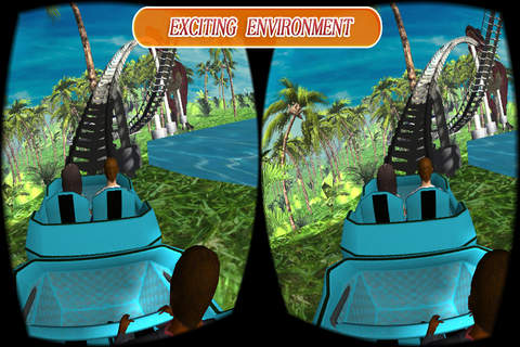 VR Jurassic Jungle Roller Coaster Pro screenshot 3