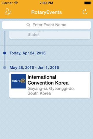 Rotary Events App screenshot 2