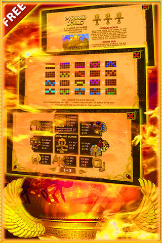 777 Slots-Pharaoh's Fire Lucky Casino Machines Free! screenshot 2