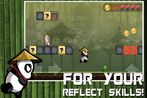 Panda - Jump & Run Game For iPad HD Free screenshot 2