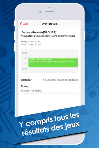 Soccer matches France 2016 screenshot 3