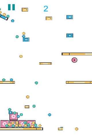 Donut Roll Up Free - Blank Playground Bouncing Game screenshot 2