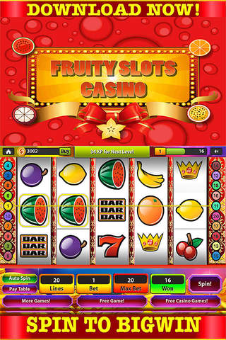 777 Classic Casino Slots Of Fruit Game screenshot 3