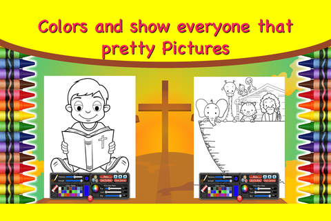 Coloring Book Bible for Kids - Bible for Children to Paint - Free Color Pages & Educational Games screenshot 4