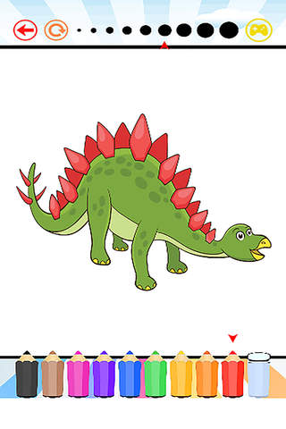 World of Dinosaurs Coloring Book for Kids : All Painting Colorful Games Free for Kinds screenshot 4