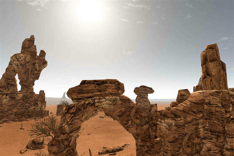 VR Relax Desert 3D Cardboard screenshot 2