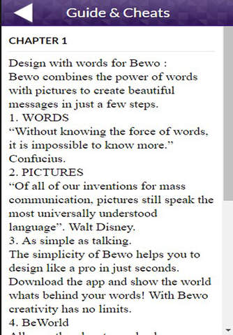 App Guide for Bewo screenshot 2