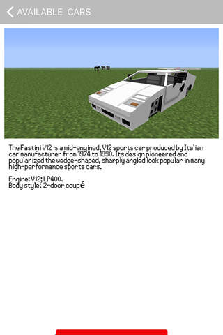 CARS MOD - Guide to Car Mods for Minecraft Game PC Edition screenshot 2