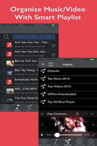 Music Cloud Free - Background Playlist Video Player & MP3 Streamer Without Wifi/Internet screenshot 2