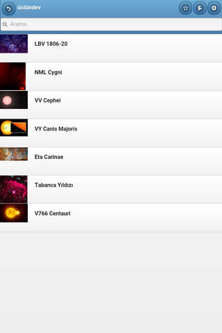 Directory of stars screenshot 2