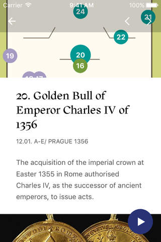 K700 - audioprůvodce k výstavě Císař Karel IV. 1316-2016 screenshot 3