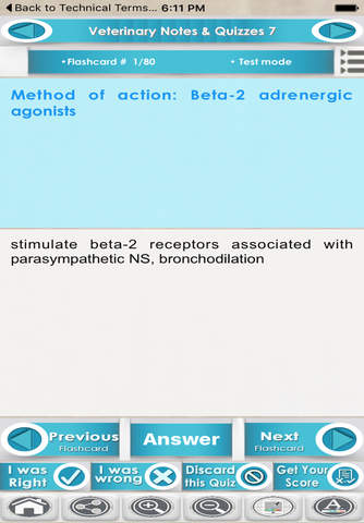 Introduction to Veterinary 1800 Flashcards screenshot 3