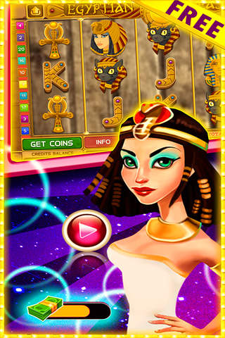 Cleopatra's Casino Slots-Way To Golden Pyramid Treasure Of Egypt Free screenshot 4