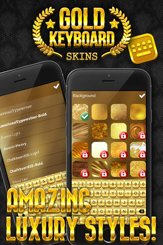 Gold Keyboard Skins – Change Font Color and Custom.ize Your Typing Style with Fancy Theme.s screenshot 3