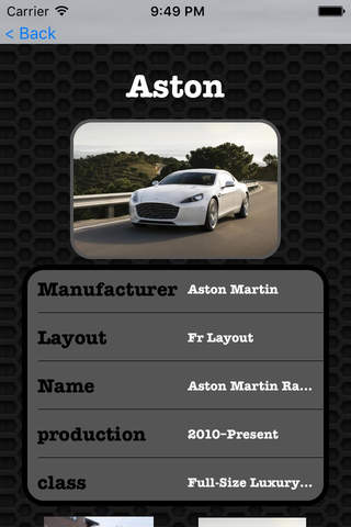 Best Cars - Aston Martin Rapide Photos and Videos | Watch and learn with viual galleries screenshot 2