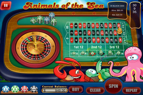 Xtreme Gold Fish Roulette Casino Adventure Games Las Vegas Free screenshot 3