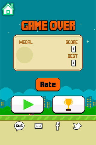Flappy New: Impossible Road for Flappy Back Bird screenshot 2