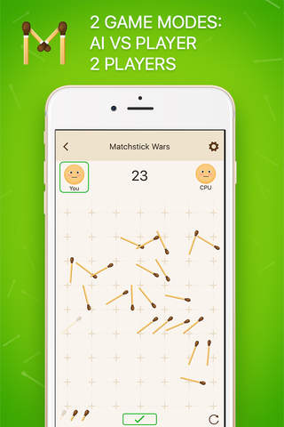 Matchstick Wars - Game For Brain PRO screenshot 2