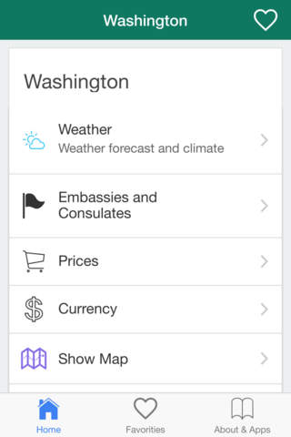 Washington offline map and free travel guide screenshot 2