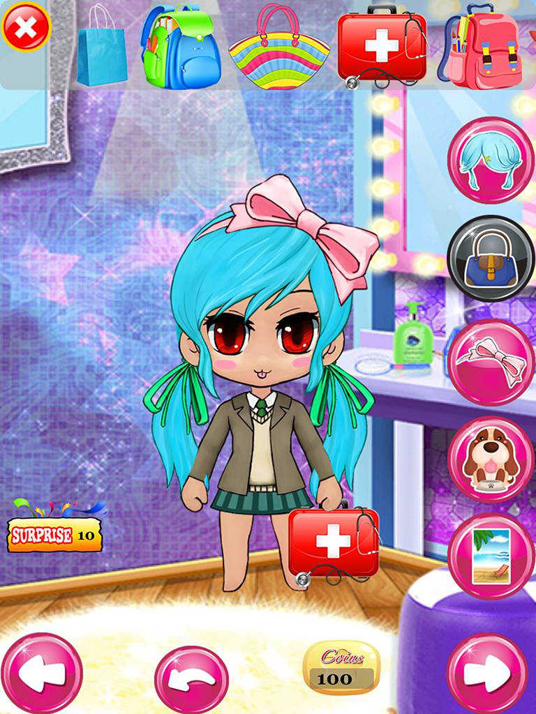 App Shopper: Dress Up Chibi Character Games For Teens Girls & Kids Free