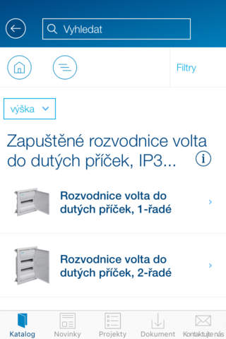 Elektronický katalog Hager screenshot 2