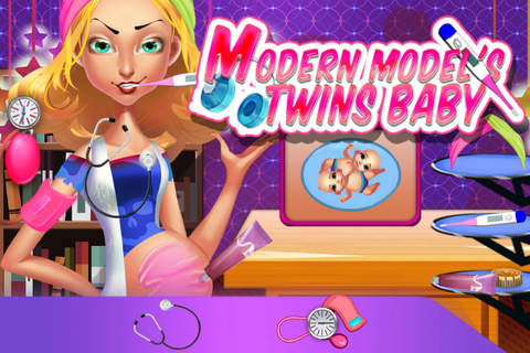 Modern Model's Twins Baby - Celebrity Pregnancy Tracker/Beauty Delivery Games For Girls screenshot 3
