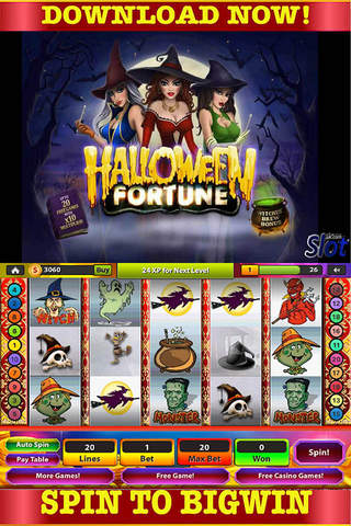 777 Casino Slots Of Halloween:Free Game HD screenshot 3