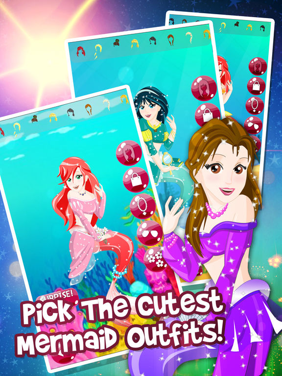 Mermaid Princess DressUp Salon Free Game For Girlsscreeshot 5